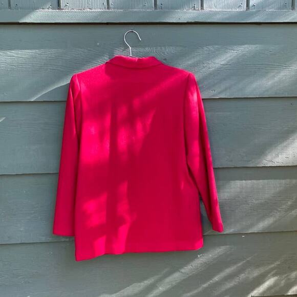 Vintage 90s Red Wool Blazer - Picture 4 of 8